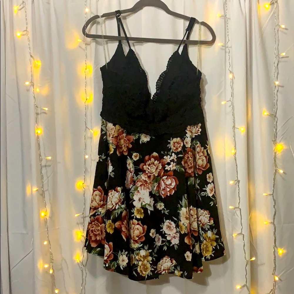 Cute crochet top mini dress.